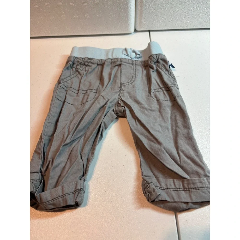 Carter's 3M Baby Boy Bundle of 5 Denim Overalls Striped Tee‎ Grey Pants